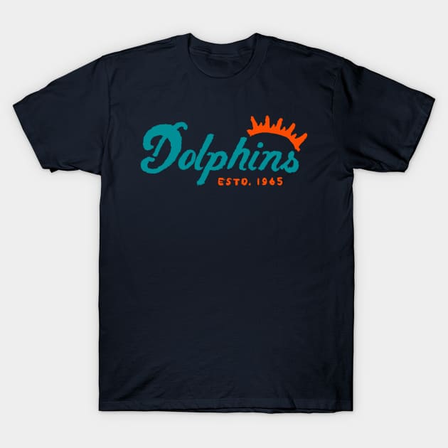 Miami Dolphiiiins 06 T-Shirt by Very Simple Graph